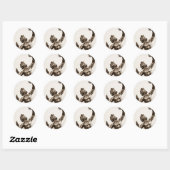 Zeus, Griekse god Ronde Sticker (Vel)