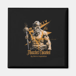 Zeus Griekse Goden Onweer Mythologie Gym Fitness M Magneet