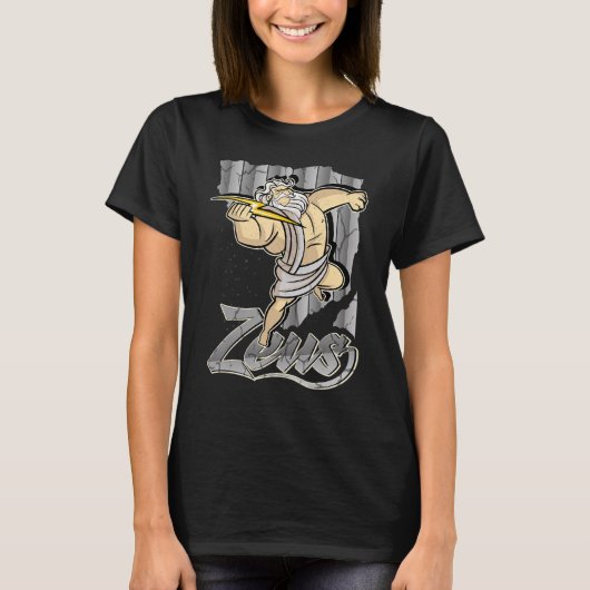 Zeus Griekse GodHeld Kostuum Training Oorlog T-shirt (Voorkant)