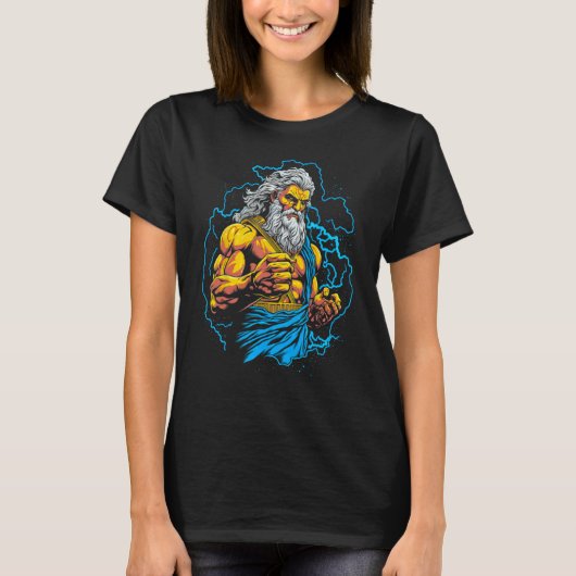 Zeus Griekse Mythologie Jupiter T-shirt (Voorkant)