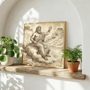 Zeus Griekse Mythologie Poster