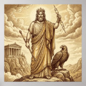 Zeus Griekse Mythologie Poster (Voorkant)