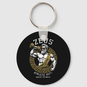 Zeus Gym Athletic Department Grappig Grieks God We Sleutelhanger