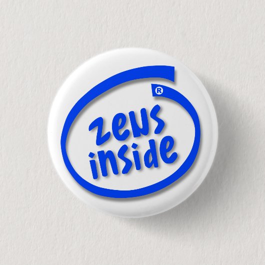 Zeus Inside Ronde Button 3,2 Cm (Voorkant)