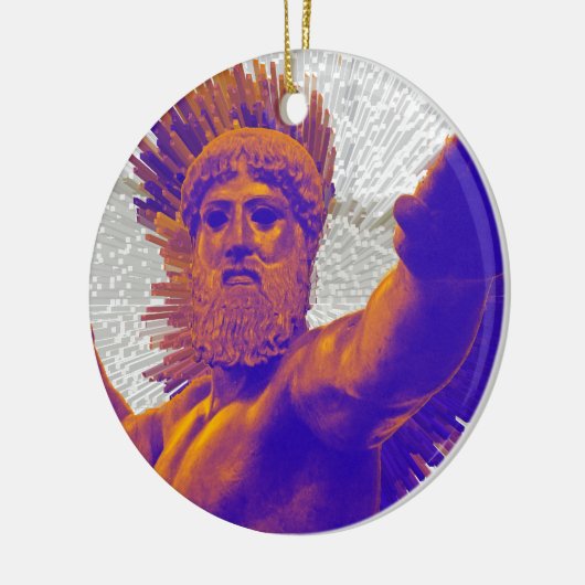 Zeus - Jupiter Keramisch Ornament (Links)