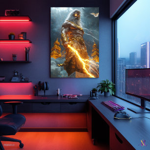 Zeus, Koning van de Hemel - God van de Donder Poster