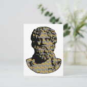 Zeus marble standbeeld briefkaart (Staand voorkant)