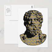 Zeus marble standbeeld briefkaart (Voorkant / Achterkant)