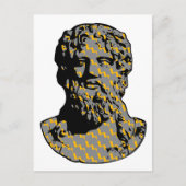 Zeus marble standbeeld briefkaart (Voorkant)