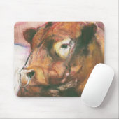 Zeus Red Belted Galloway Bull 2006 2 Muismat (Met muis)