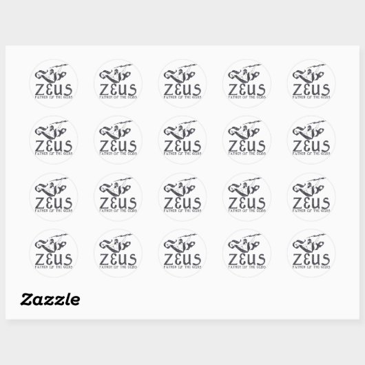 Zeus Ronde Sticker (Vel)