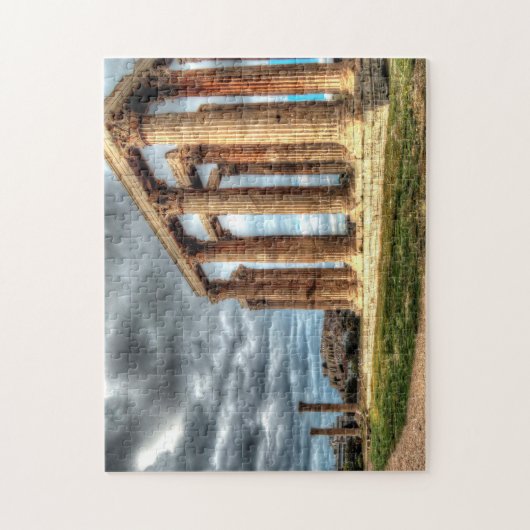 Zeus Temple Athens. Legpuzzel (Verticaal)