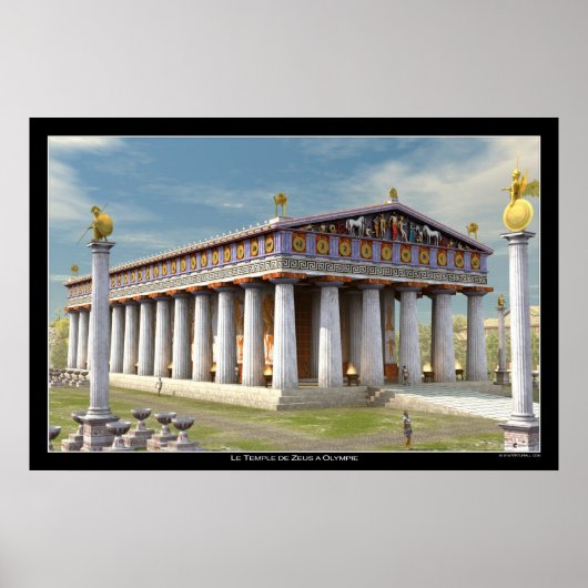 Zeus Temple bij Olympia Poster (Voorkant)