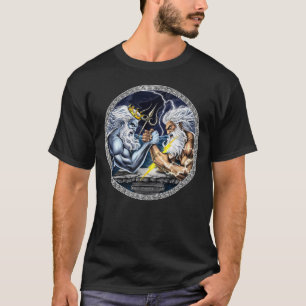 Zeus vs Poseidon Arm Wrestling T-shirt