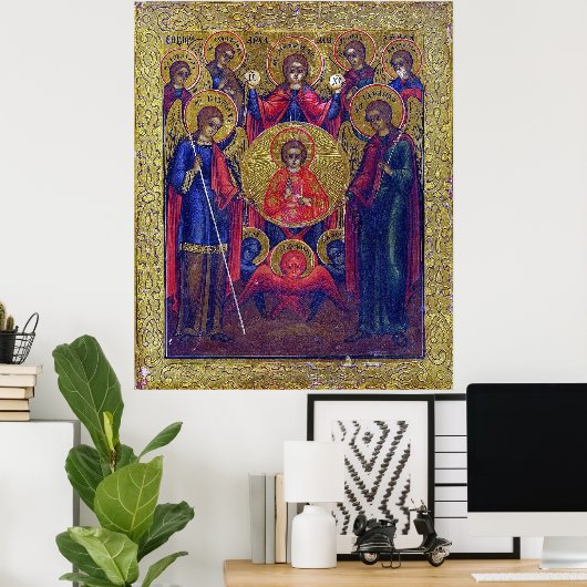 Zeven aartsengelen Oosters-orthodox christen Poster