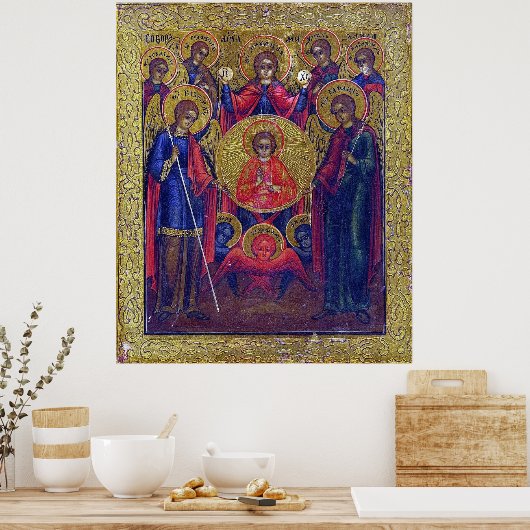 Zeven aartsengelen Oosters-orthodox christen Poster (Keuken)