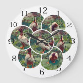 Zeven Afbeelding Rond Duck Foto Collage, Klok (Voorkant)