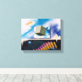 Zeven afmetingen canvas afdruk (Insitu (Houten vloer))