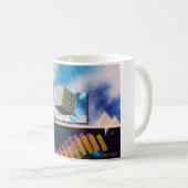 Zeven afmetingen koffiemok (Voorkant rechts)