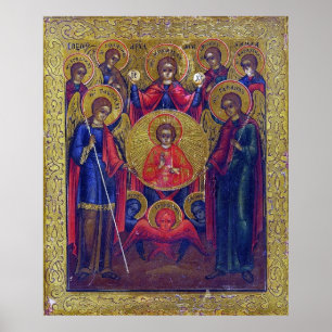 Zeven Archangels Oost-orthodoxe Christelijk Poster