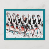 Zeven badschoonheidspalen briefkaart (Voorkant)