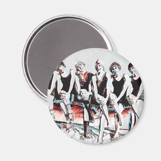 Zeven badschoonheidspalen magneet (Voorkant / Achterkant)