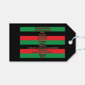 Zeven beginselen van Kwanzaa (Horizontaal) Cadeaulabel (Voorkant (Horizontaal))