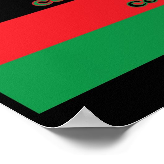 Zeven beginselen van Kwanzaa (Horizontaal) Poster (Hoek)