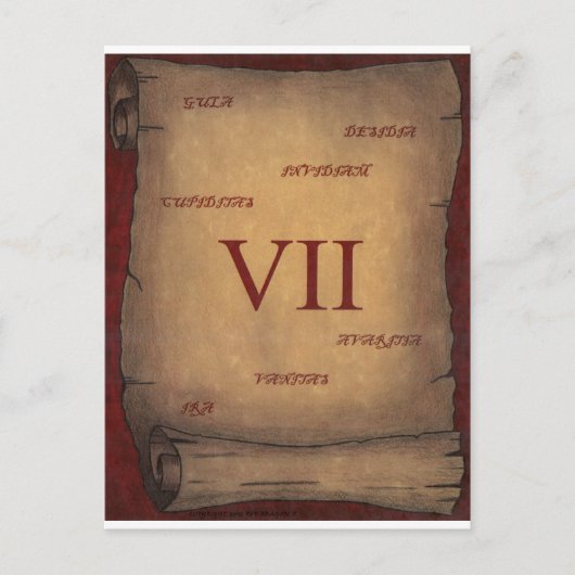 zeven briefkaart (Voorkant)