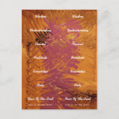 Zeven cadeautjes - BLADWIJZER Briefkaart (Voorkant)