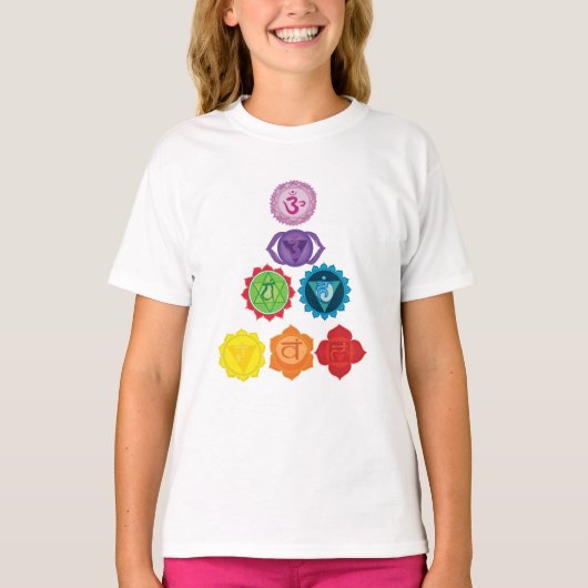 Zeven Chakra Ruffle T-shirt (Voorkant)