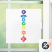 Zeven Chakra's 7 Raamsticker (Huis)