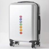 Zeven chakra's watercolor kunst sticker (Koffer)