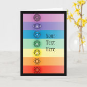 Zeven Chakras Wenskaart 2 Kaart (Gele Bloem)