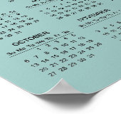 Zeven Chakras Yoga Design 2024 Kalender Poster (Hoek)