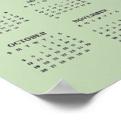 Zeven Chakras Yoga Design 2025 Kalender Poster (Hoek)