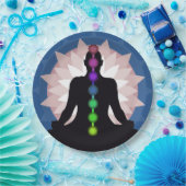 Zeven Chakras Yoga Paper Party Bord (Feest)