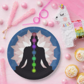 Zeven Chakras Yoga Paper Party Bord (Feest)