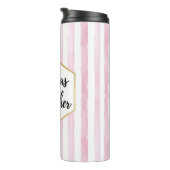 Zeven dagen per week bezig als een moeder met roze thermosbeker (Geroteerd rechts)