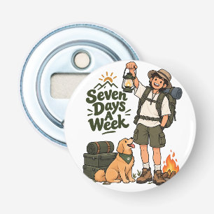Zeven Dagen Per Week Camping AvonturiPad Smart Cov Button Flesopener