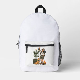 Zeven dagen per week kampeertocht iPad Smart Cover Bedrukte Rugzak