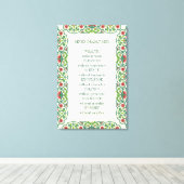 Zeven dagen Zint rijkdom zonder werk Plezier Canvas Afdruk (Insitu (Houten vloer))