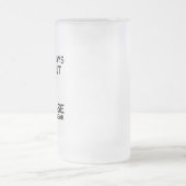 ZEVEN DAGEN ZONDER LACROSSE MAKEN ÉÉN ZWAK MATGLAS BIERPUL (Center)