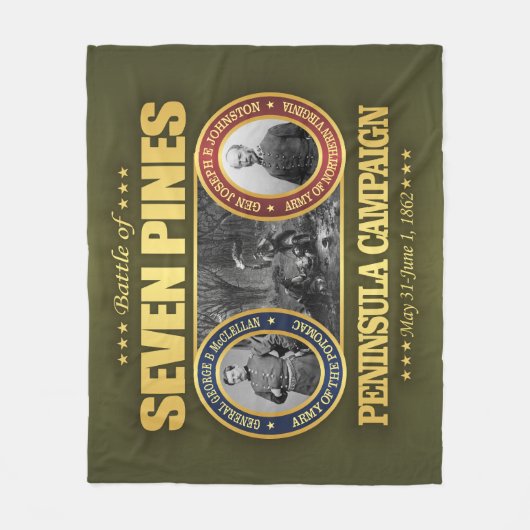 Zeven dennen (FH2) Fleece Deken (Voorkant)