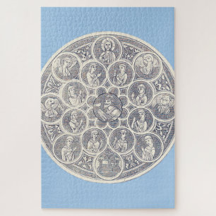 Zeven deugden en Jezus Christus Legpuzzel