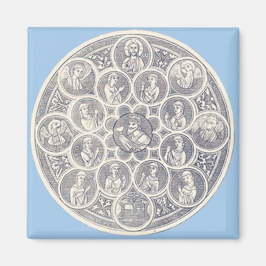 Zeven deugden en Jezus Christus Magneet (Voorkant)