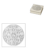 Zeven deugden en Jezus Christus Rubberstempel (Gestempeld)