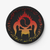 Zeven dodelijk zonden papieren bord (Voorkant)