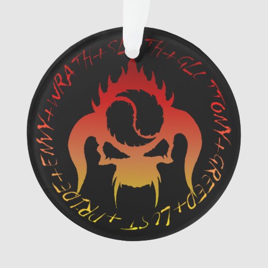 Zeven dodelijke zonden ornament (voorkant)