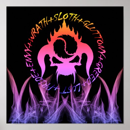 Zeven dodelijke zonden poster (Voorkant)